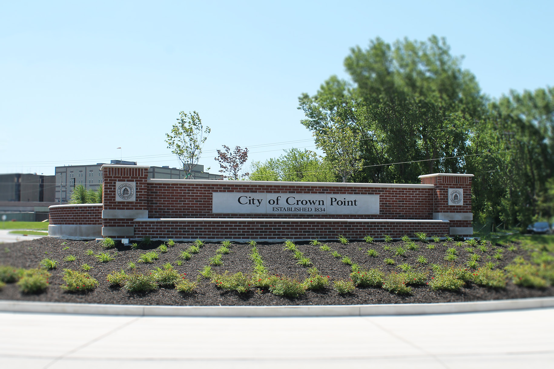 Crown Point Roundabout Sign | Crown Point, IN